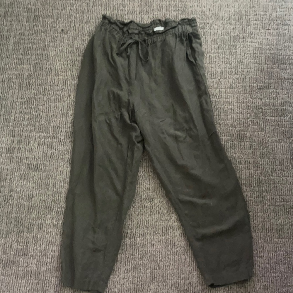 Linen blend pants